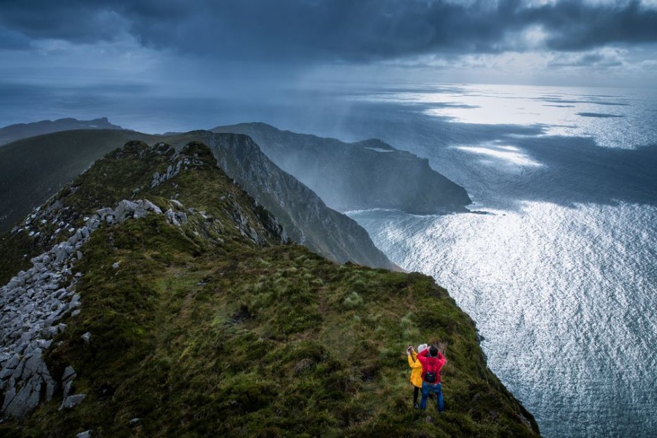 Slieve League cliffs, County Donegal, Ireland -   the tallest sea cliffs  in Europe and  a highlight of the Wild Atlantic Way. A short touring distance from Árasáin Bhalor - 4 Star Self Catering Apartments & House, Falcarragh, County Donegal, Ireland